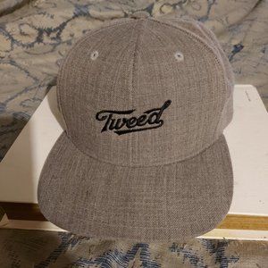 Tweed (Cannabis Company) Grey Straight Brim Hat Like New (Adjustable)
